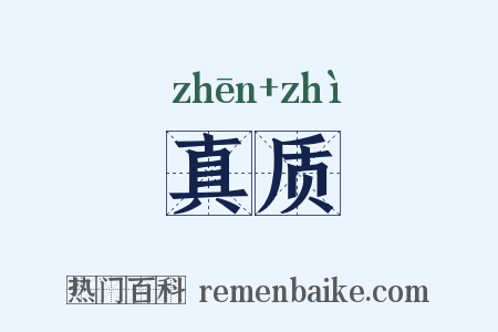 真质是什么意思的图片